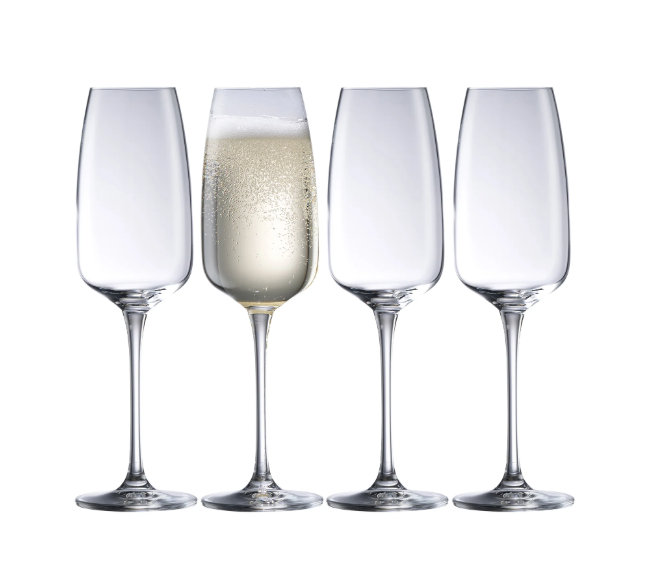 Galway Crystal Tivoli Flute Set of 4 | G130024