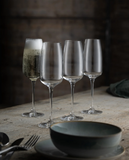 Galway Crystal Tivoli Flute Set of 4 | G130024