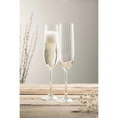 Galway Crystal Erne Champagne Flute Glass Pair | G320032