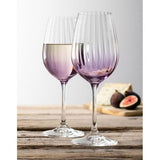 Galway Crystal Erne Wine Glass Pair Amethyst | G324002