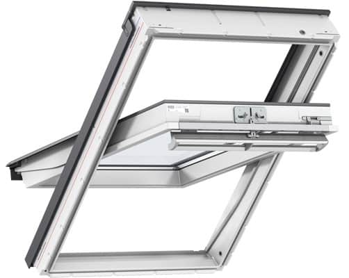 Velux Centre Pivot, Manual, White Maintenance-Free, 70Pane, 78x98cm | GGUMK040070