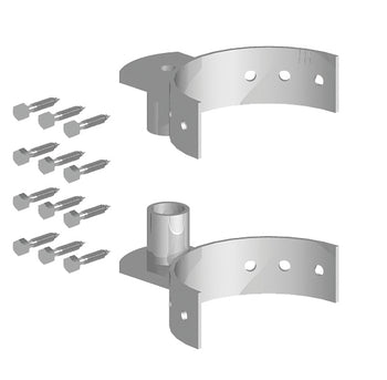 Half Round Gate Hanger Set (To Suit 6"-8" Post) | GHHRS