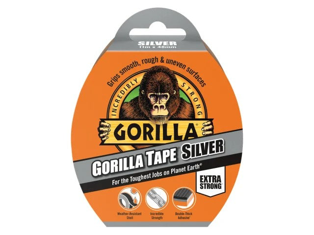 Gorilla Tape 48mm x 11m Silver | GRGCLOTHSIL