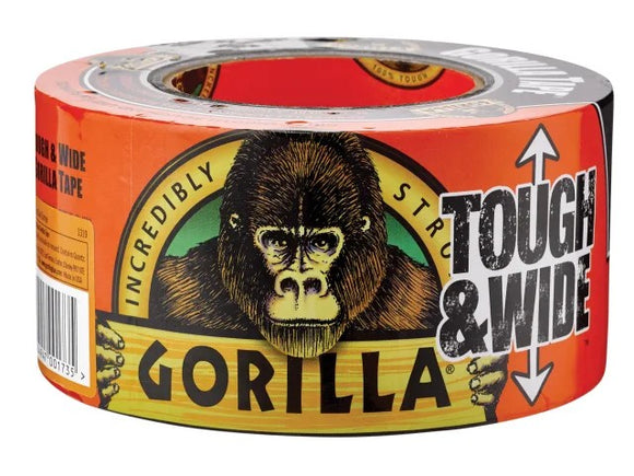 Gorilla Tape Tough & Wide 73mm x 27m Black | GRGGTTW