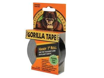 Gorilla Tape Handy Roll 25mm x 9m Black | GRGTHR