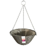 Blossom 14'' Rattan Effect Hanging Basket