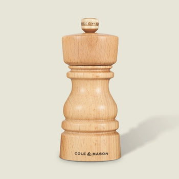 Cole & Mason London 130mm Natural Beech Pepper Mill | H233004