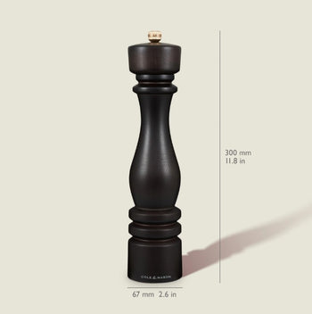 Cole & Mason London 300mm Chocolate Wood Salt Mill | H233081