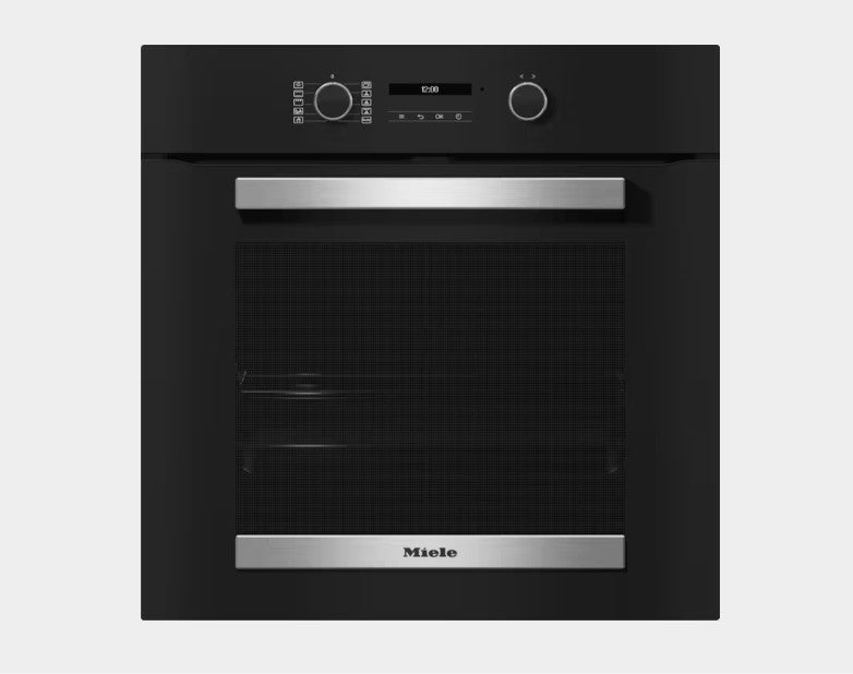 Miele 76L Built-In Electric Single Oven - Obsidien Black | H2465B