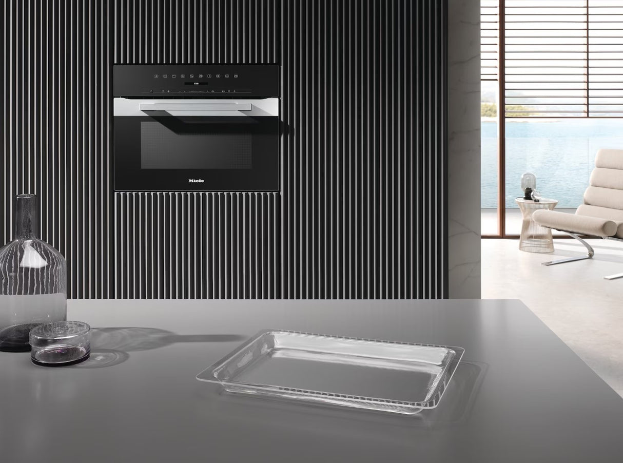Miele 43L Combi Microwave Oven - Stainless Steel | H7240BM