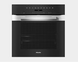 Miele PyroClean Built-In Electric Single Oven - Stainless Steel/Black | H7260BP