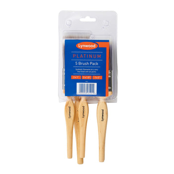 Lynwood Platinum 5pc Paint Brushes | HAR131914