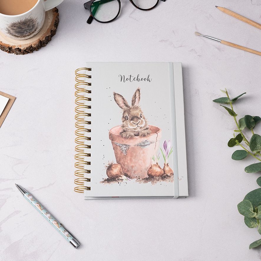 Wrendale The Flower Pot Rabbit Notebook | HB022