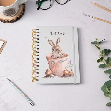 Wrendale The Flower Pot Rabbit Notebook | HB022