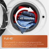 Hotpoint 10kg Fabric Care Freestanding Washing Machine - White | HB 103 CARE UK