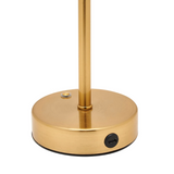 Hestia USB Touch Table Lamp Glass Shade - Brass | HE2267