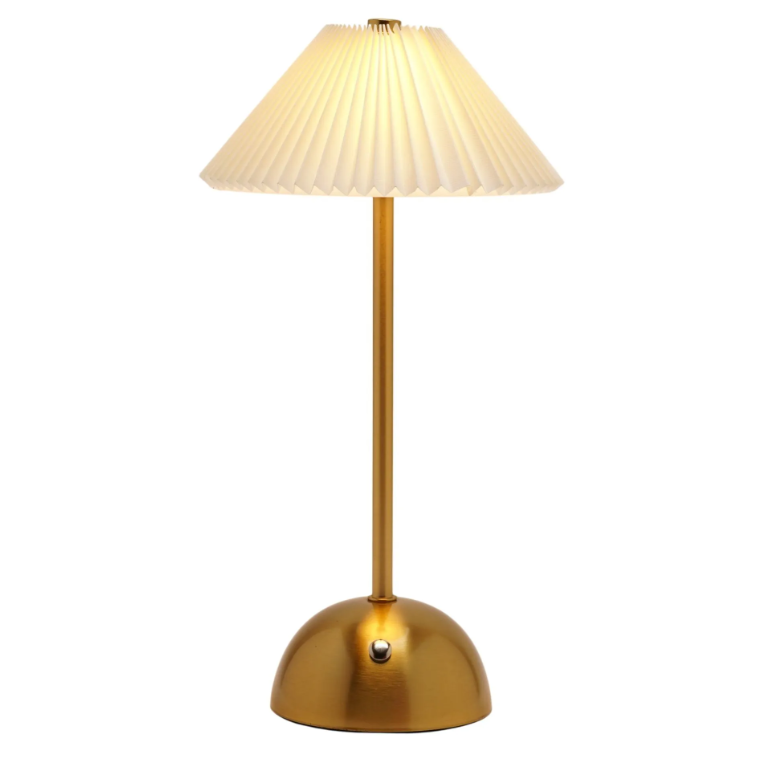 Hestia Usb Touch Lamp Pleated Shade - Bronze | HE2833