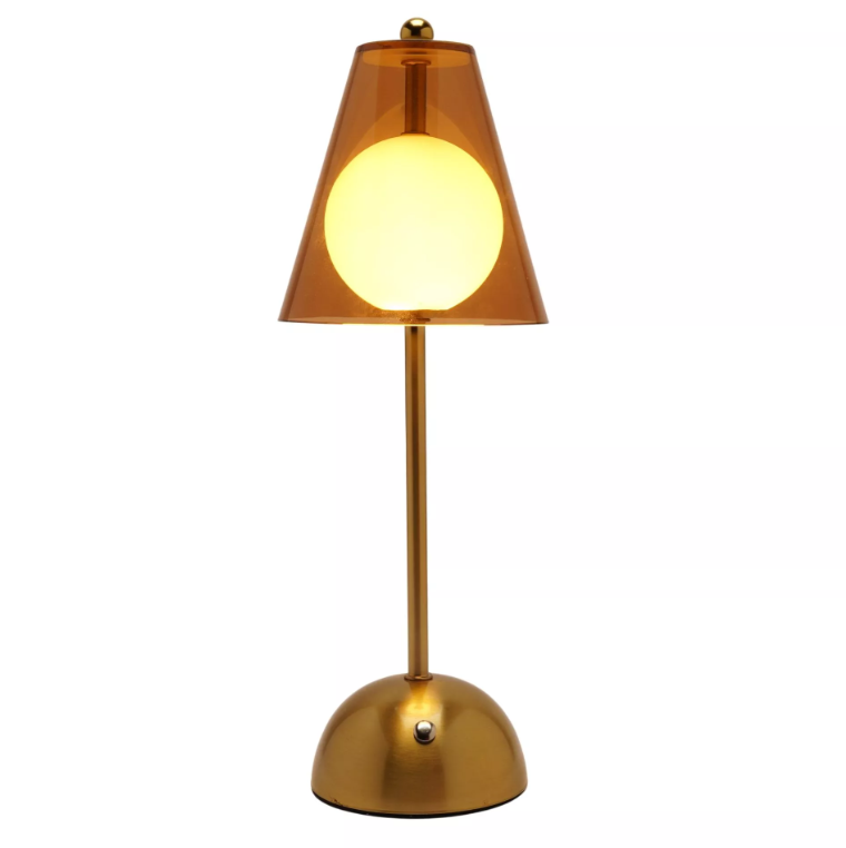 Hestia Usb Touch Lamp Glass Ball - Bronze | HE2836