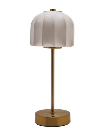 Hestia Usb Touch Lamp Scalloped Shade - Bronze | HE2842