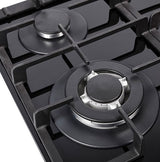 NordMende 60cm Black Glass Gas Hob - Black | HGX603BGL