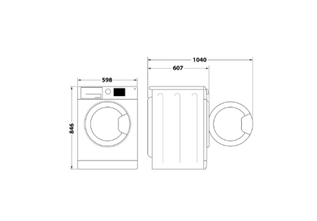 Hotpoint 9kg Heat Pump Dryer - White | HHDD90WW