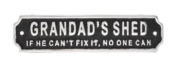 Harvey Makin Sign - Grandad's Shed | HM2584