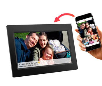 Harmony 10.1" Touch Panel Photo Frame - Black | HN-DPF1000