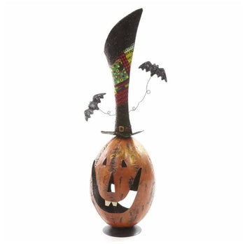 Pumpkin with Tall Hat & Bats | HOM014