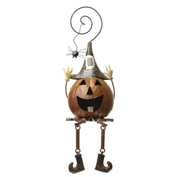 Metal Pumpkin With Spider │ HOM072
