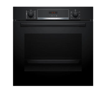 Bosch Series 4 Built-in Single Oven with Added Steam Function - Black | HQA574BB3B
