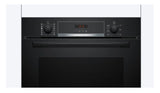 Bosch Series 4 Built-in Single Oven with Added Steam Function - Black | HQA574BB3B