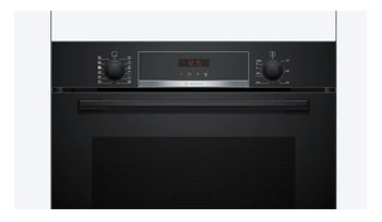 Bosch Series 4 Built-in Single Oven with Added Steam Function - Black | HQA574BB3B