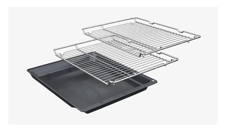 Bosch Series 4 Built-in Single Oven with Added Steam Function - Black | HQA574BB3B