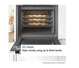 Bosch Series 4 Built-in Single Oven with Added Steam Function - Black | HQA574BB3B