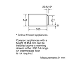 Bosch 14cm Warming Drawer | HSC140650B