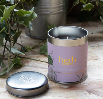 Herb Rhubarb & Fresh Garden Mint Tin Candle | HTS-RHU
