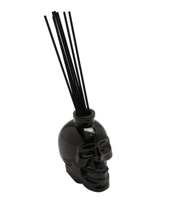 Black Glass Skull Diffuser with Haunted House Fragrance 200ml | HW704