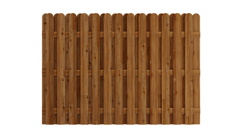 Hit & Miss Fence Panels 1.8x1.5m Brown | H&M65