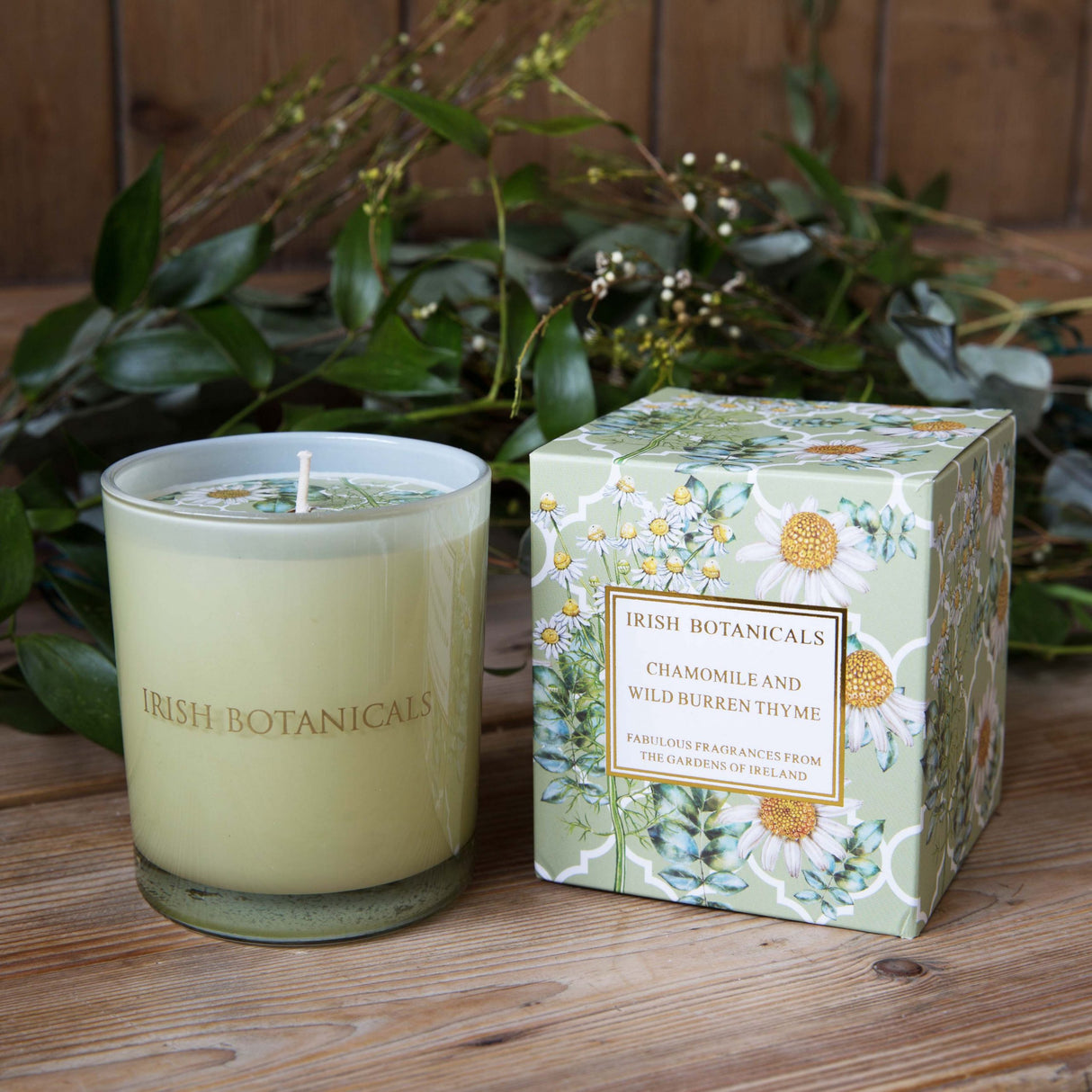 Irish Botanicals Chamomile & Wild Thyme Candle | IB-CHAM89