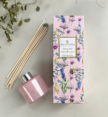 Irish Botanicals Peony & Wild Apple Mint Diffuser | IB-PEONY-DIF