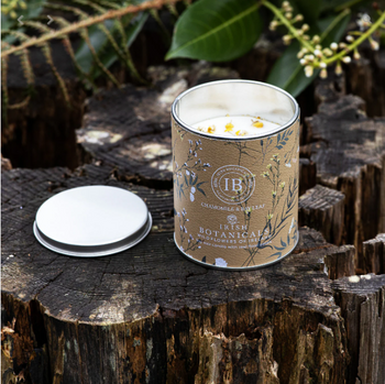 Irish Botanicals Wildflowers Chamomile & Bay Leaf Tin Candle | IBW-CBL-TIN
