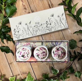 Irish Botanicals Wildflowers Elderberry & Spotted Nettle Candle Trio | IBW-ESN-TRIO