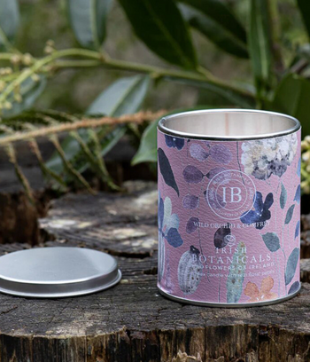 Irish Botanicals Wildflower Wild Orchid & Comfrey Tin Candle | IBW-WOC-TIN