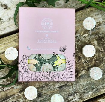 Irish Botanicals Wildflowers Wild Orchid & Comfrey Wax Melts 12 Pack | IBW-WOC-WM