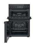 Indesit 60cm Freestanding Electric Cooker-Black│ID67V9KMBUK