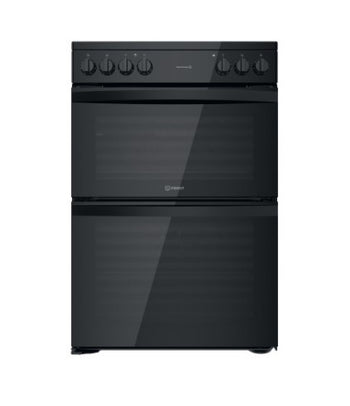 Indesit 60cm Freestanding Electric Cooker-Black│ID67V9KMBUK