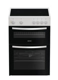 Indesit 60cm Freestanding Electric Cooker - White | IDE6VMW