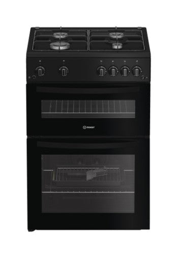 Indesit 60cm Freestanding Gas Cooker - Black | IDG6GB