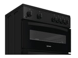 Indesit 60cm Freestanding Gas Cooker - Black | IDG6GB