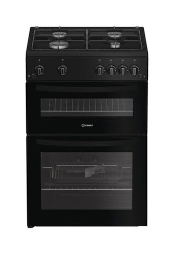 Indesit 60cm Freestanding Gas Cooker - Black | IDG6GB